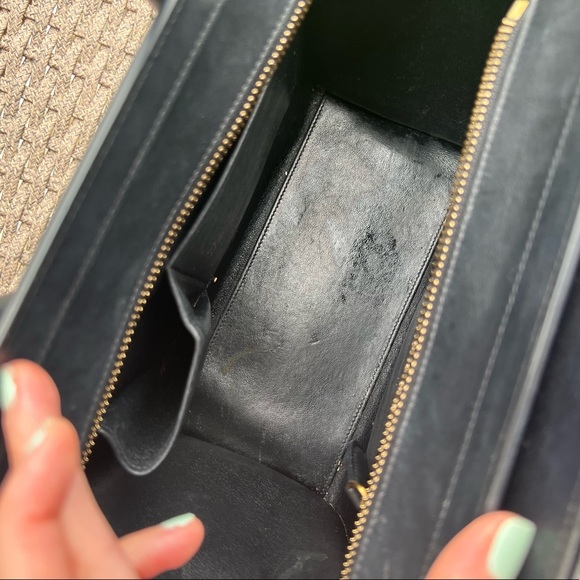 Authentic Celine Micro Luggage Handbag In smooth Calfskin Balck - Picture 6 of 9